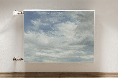 Cobertura magnética para radiador Nuvens azuis