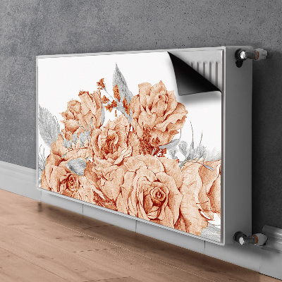 Cobertura magnética para radiador Rosas florescendo