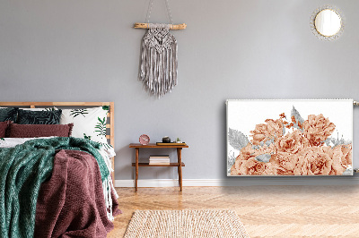 Cobertura magnética para radiador Rosas florescendo