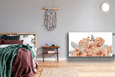 Cobertura magnética para radiador Rosas florescendo