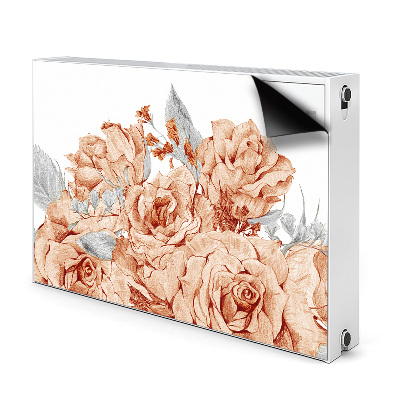 Cobertura magnética para radiador Rosas florescendo