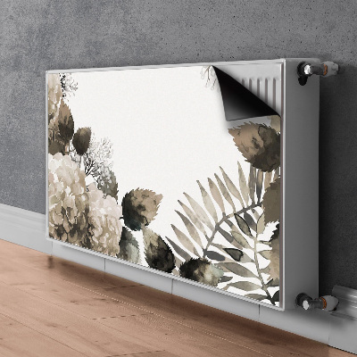 Capa magnética para radiador Flores de hortênsia