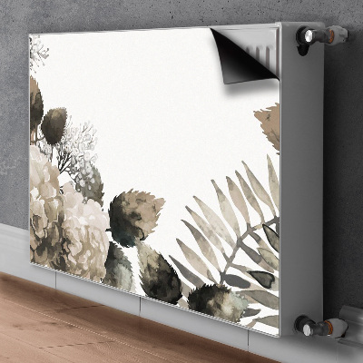 Capa magnética para radiador Flores de hortênsia