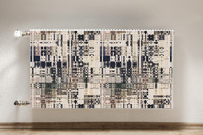 Capa magnética para radiador Azulejos estilo boho