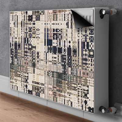 Capa magnética para radiador Azulejos estilo boho