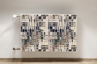 Capa magnética para radiador Azulejos estilo boho