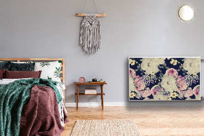 Cobertura magnética para radiador flores barrocas