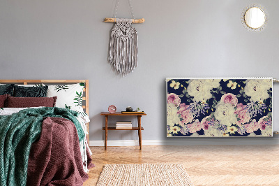 Cobertura magnética para radiador flores barrocas