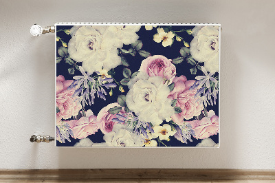 Cobertura magnética para radiador flores barrocas