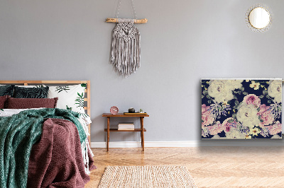 Cobertura magnética para radiador flores barrocas