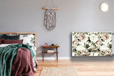 Capa magnética para radiador Peônias florescendo