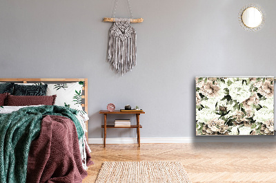 Capa magnética para radiador Peônias florescendo