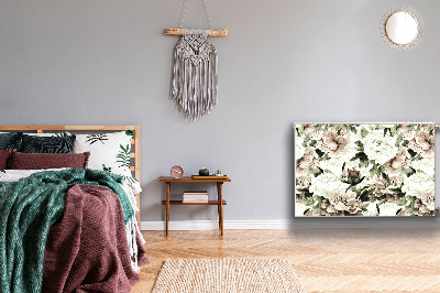 Capa magnética para radiador Peônias florescendo