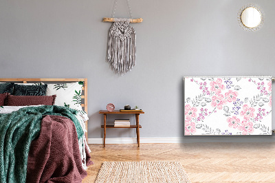 Cobertura magnética para radiador Padrão floral