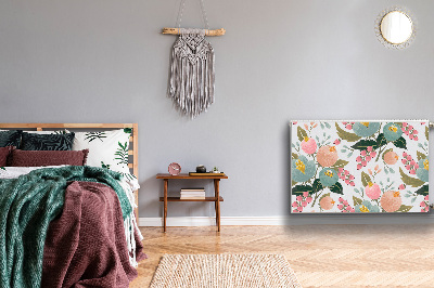 Capa magnética para radiador Flores pintadas