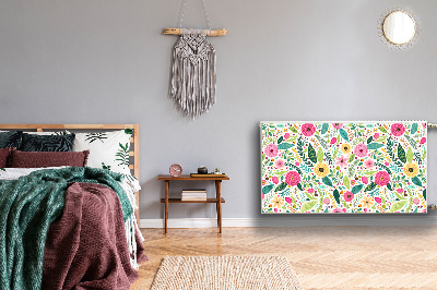 Cobertura magnética para radiador Flores coloridas