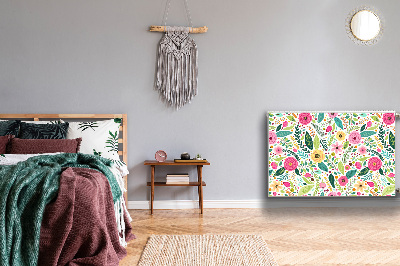 Cobertura magnética para radiador Flores coloridas