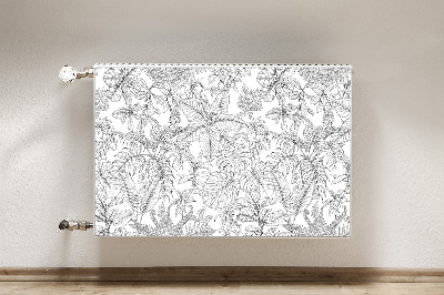 Capa magnética para radiador Esboço Tropical