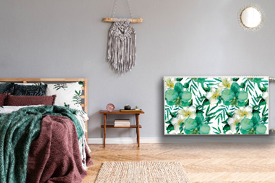 Capa magnética para radiador Flores em tons pastel