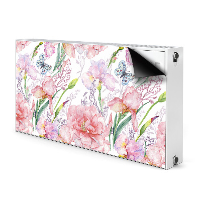 Capa magnética para radiador Flores Peônias