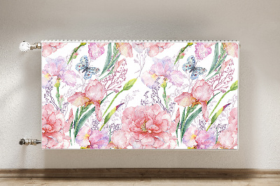 Capa magnética para radiador Flores Peônias