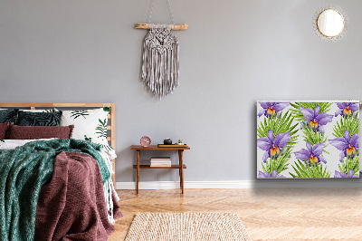 Capa magnética para radiador Flores roxas