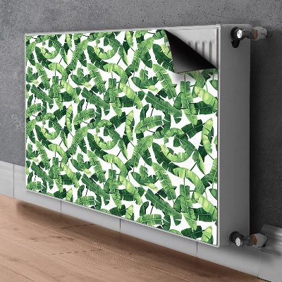 Capa magnética para radiador Folhas tropicais