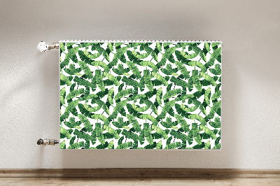 Capa magnética para radiador Folhas tropicais