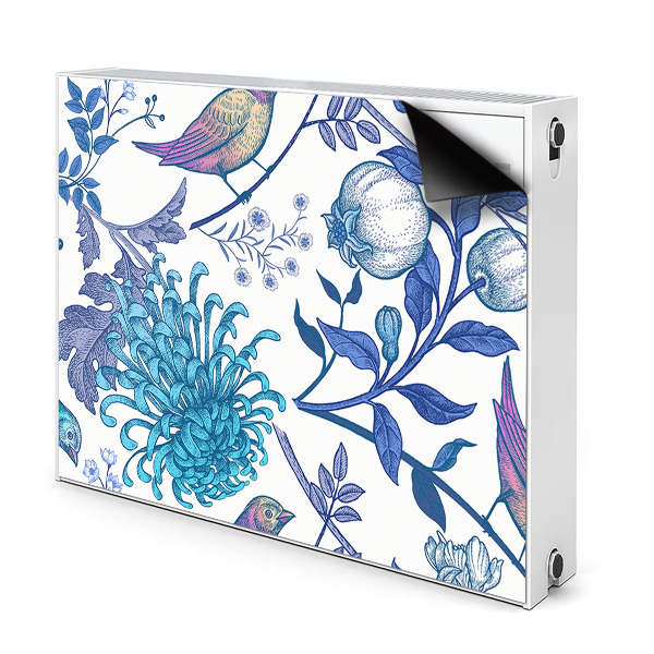 Cobertura magnética para radiador pássaros da primavera