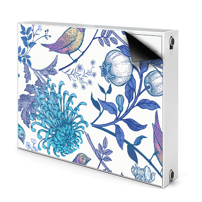 Cobertura magnética para radiador pássaros da primavera