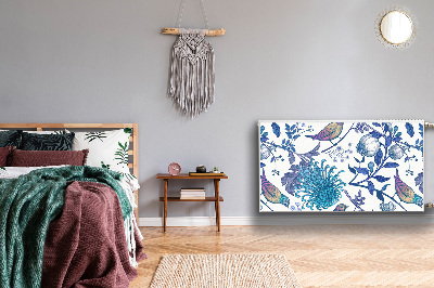 Cobertura magnética para radiador pássaros da primavera