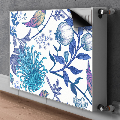 Cobertura magnética para radiador pássaros da primavera