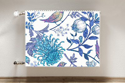 Cobertura magnética para radiador pássaros da primavera