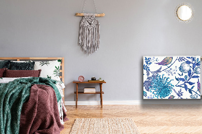 Cobertura magnética para radiador pássaros da primavera