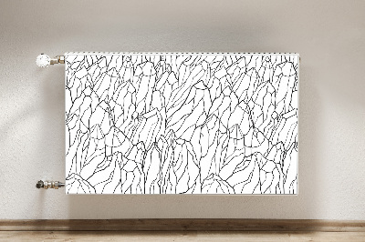 Cobertura magnética para radiador Esboço da montanha