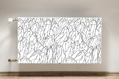 Cobertura magnética para radiador Esboço da montanha