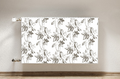 Capa magnética para radiador Desenho de flores