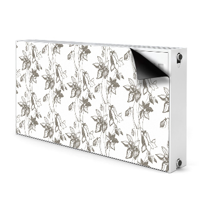 Capa magnética para radiador Desenho de flores