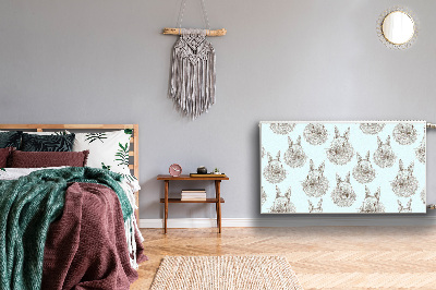 Cobertura magnética para radiador Coelhos esboçados