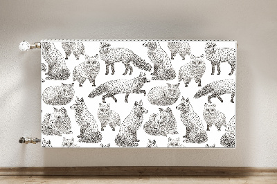 Cobertura magnética para radiador Raposas esboçadas