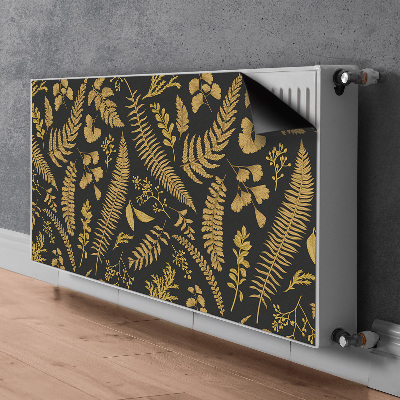 Cobertura magnética para radiador samambaias douradas