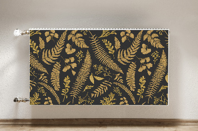 Cobertura magnética para radiador samambaias douradas