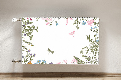 Capa magnética para radiador Flores da primavera