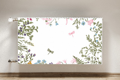 Capa magnética para radiador Flores da primavera