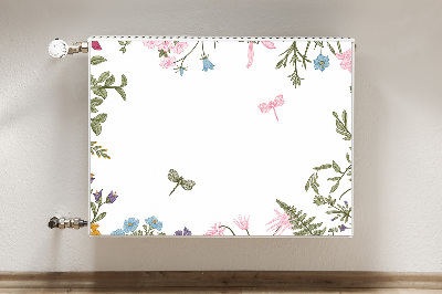 Capa magnética para radiador Flores da primavera