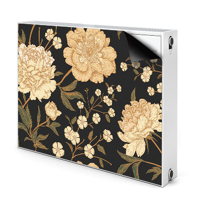 Capa magnética para radiador Peônia branca