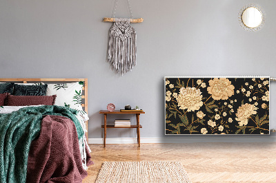 Capa magnética para radiador Peônia branca