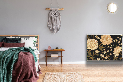 Capa magnética para radiador Peônia branca