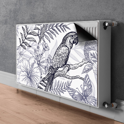 Cobertura magnética para radiador Papagaio esboçado