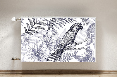 Cobertura magnética para radiador Papagaio esboçado